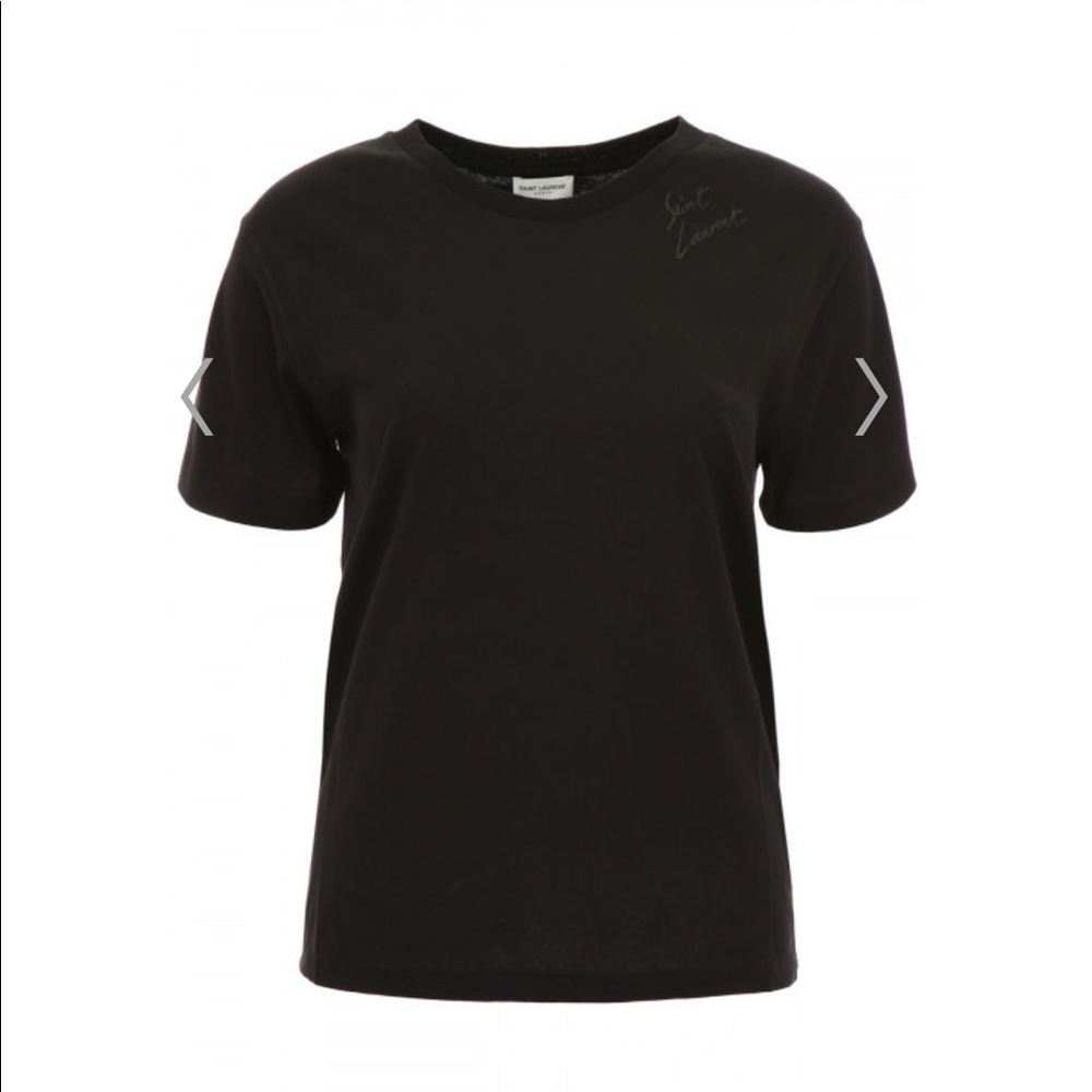 Saint Laurent embroidered logo t shirt